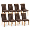 Ver imagem 3 de Conjunto 8 Cadeiras para Sala de Jantar Carol