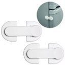 Ver imagem 1 de Kit 2 Trava Porta de Geladeira Adesiva Bebê Ordene Freezer Segurança Joy