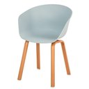 Ver imagem 2 de Kit 4 Cadeiras Toledo Anm8095f Anima Office Assento em Polipropileno Cinza Base Aço Simulando