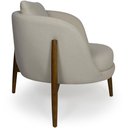 Ver imagem 5 de Kit 02 Poltronas Decorativa para Sala de Estar Base Madeira Ádila C06 Linho Bege B-442 - Lyam