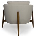 Ver imagem 7 de Kit 02 Poltronas Decorativa para Sala de Estar Base Madeira Ádila C06 Linho Bege B-442 - Lyam