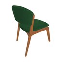 Ver imagem 3 de Cadeira Kethellen Premium Madeira Maciça Cerejeira Veludo Verde