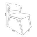 Ver imagem 2 de Cadeira Kethellen Premium Madeira Maciça Cerejeira Veludo Verde