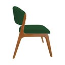 Ver imagem 4 de Cadeira Kethellen Premium Madeira Maciça Cerejeira Veludo Verde