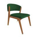 Ver imagem 1 de Cadeira Kethellen Premium Madeira Maciça Cerejeira Veludo Verde
