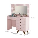 Ver imagem 2 de Penteadeira Camarim Luna Rose – Luapa Móveis