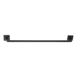 Toalheiro de Banho Preto Fosco Quadrado Barra Simples em Aço Inox - 2
