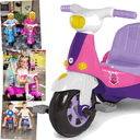 Ver imagem 4 de Carrinho de Passeio e Pedal para Bebe Calesita Velomoto Rosa
