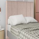Ver imagem 2 de Cabeceira Solteiro 88 cm Madrid Veludo Rose Soon