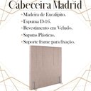 Ver imagem 3 de Cabeceira Solteiro 88 cm Madrid Veludo Rose Soon