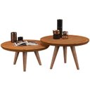 Ver imagem 2 de Conjunto de Mesa de Centro Luma com Bordas Invertidas e Pés Palito - Jm3:freijó