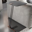 Ver imagem 2 de Mesa Apoio Lateral para Sofá Lisboa Pé Preto LarFlex:Laca Concreto