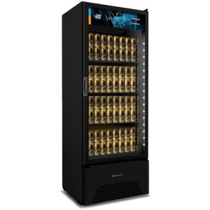 Cervejeira Expositor Vertical 220v Porta de Vidro Vn50ah Optima All Black 513/576 Litros - Metalfrio