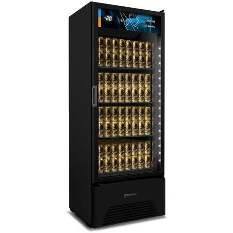 Cervejeira Expositor Vertical 220v Porta de Vidro Vn50ah Optima All Black 513/576 Litros - Metalfrio