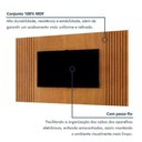 Ver imagem 6 de Conjunto Painel e Rack Vertex 237cm MDF Mavaular Móveis