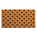 Ver imagem 1 de Capacho Fibra de Coco Estampado 25 Bege-preto 0,33x0,60m