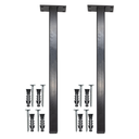 Ver imagem 1 de Suporte para Pia de Parafusar 2 Un Mão Francesa 30cm Preto Grapa Parede Granito Balcão Microondas