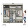 Guarda Roupa Casal Elite 6 Portas Duna/Off White - Móveis Henn - 7