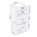 Ver imagem 2 de Gaveteiro Arquivo Pasta Suspensa em 100% MDF M479.B (Escritório) Mundi Moveis