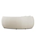 Ver imagem 2 de Sofá Decorativo Sala de Estar Curvo Esther 3 Lugares 210cm com Almofadas Linho Off White
