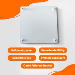 Tabuleiro 40cm Quadrado em Mdf 9mm Tábua Confeitaria - 2