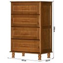 Ver imagem 4 de Cômoda Madeira Maciça Atraente Chicago Imbuia