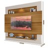 Painel para TV com LED Suspenso Milão Luapa Carvalho Off White - 4