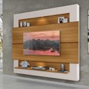 Ver imagem 1 de Painel para TV com LED Suspenso Milão Luapa Carvalho Off White