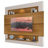 Painel para TV com LED Suspenso Milão Luapa Carvalho Off White - 2