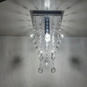 Ver imagem 2 de Lustre para Sala Quarto de Cristal Legítimo K9 Base 20x20 Cm Soq E27