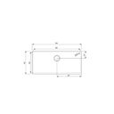 Ver imagem 3 de Cuba Quadrum Acabamento Inox Scotch Brite e Valvula 4 1/2 C Om Escape - Tramontina