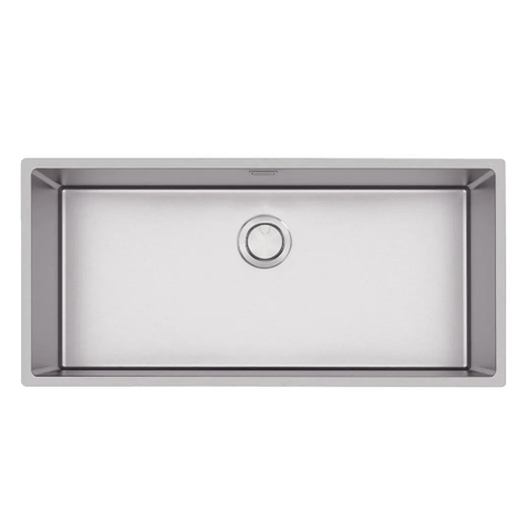 Cuba Quadrum Acabamento Inox Scotch Brite e Valvula 4 1/2 C Om Escape - Tramontina