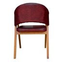 Ver imagem 2 de Cadeira Decorativa Antonela Courino Vermelho Modena - Montanaris Decor
