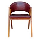 Ver imagem 3 de Cadeira Decorativa Antonela Courino Vermelho Modena - Montanaris Decor