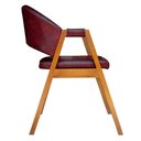 Ver imagem 4 de Cadeira Decorativa Antonela Courino Vermelho Modena - Montanaris Decor