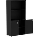 Ver imagem 2 de Armário Misto PE25 Pandin 79,20 cm (largura) MDP Cor Liso Preto com Duas portas e Prateleira