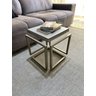 Mesa Lateral Cubo - Metalon Champagne - 4