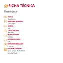 Ver imagem 5 de Mesa de Jantar Olímpia 120cm Tampo Mdf Canto Copo Moderna Mobília