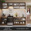 Ver imagem 7 de Armário de Cozinha Completa 240cm Rustic/Branco Glamy Madesa 09