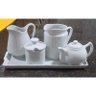 Jogo Café e Chá Mesa Posta, Bandeja + Bule Chaleira 400ml + Açucareiro 250ml + Jarra Leiteira 740ml - 4