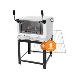 KIT - Forno Gás Industrial Roma Inox FIRI80 + Grade Extra - Venâncio - 1