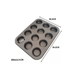 Kit 2 Formas para Cupcake Antiaderente 12 cavidades - 3