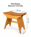 Ver imagem 6 de Banquinho Chinês em Madeira Maciça – Design Artesanal e Versátil
