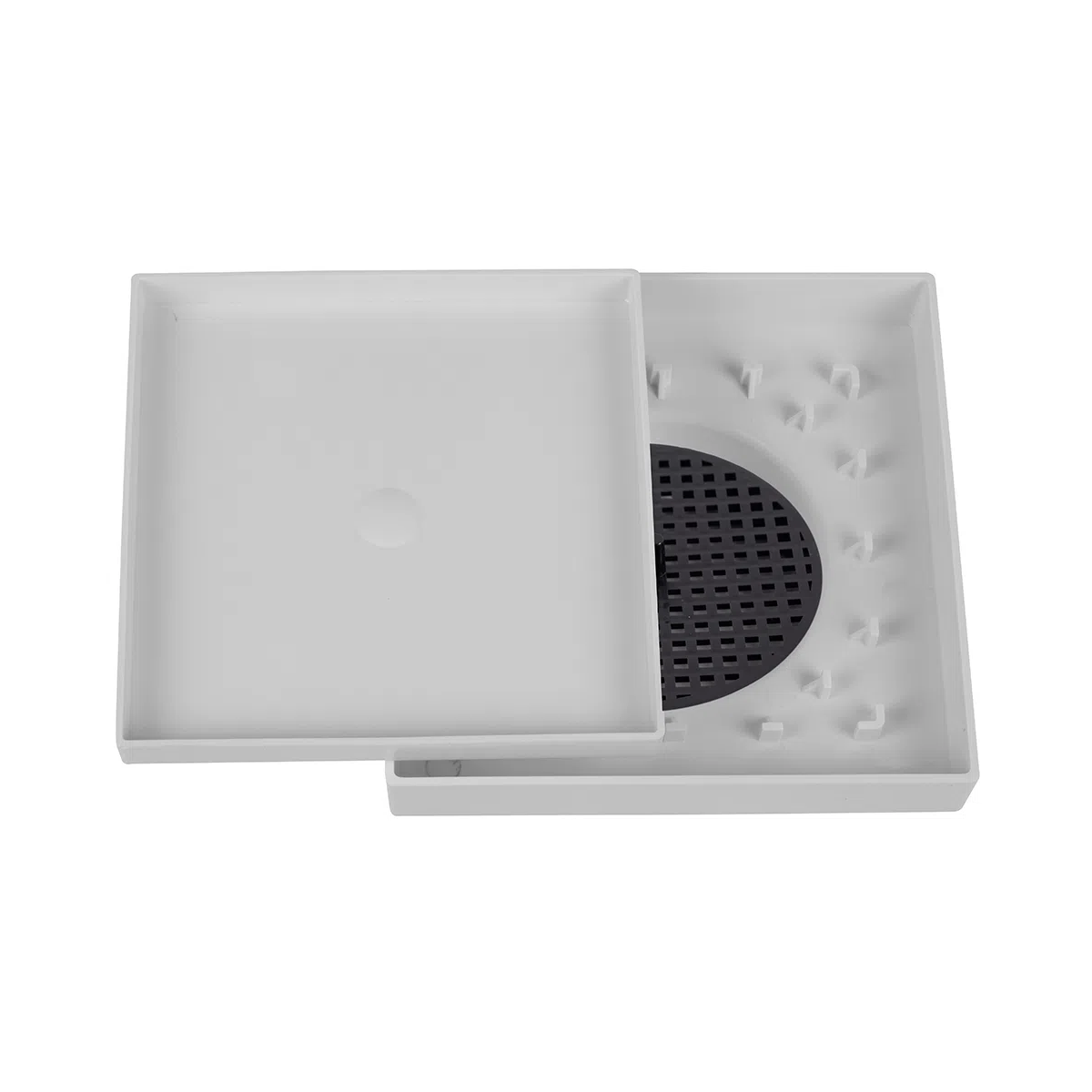 Ralo Oculto Astra Quadrado Universal 15x15 Branco - 4