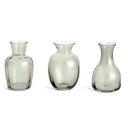 Ver imagem 1 de Kit Minivasos em Vidro Verde Mart - 3 Pcs