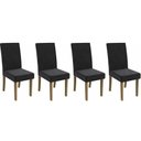 Ver imagem 1 de Cadeira de Cozinha 2cad131fr Kit 4 Un Freijo/suede Preto A038 - Kappesberg