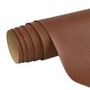 Ver imagem 1 de Adesivo Revestimento em Couro Sintético Marrom Claro 50x137cm