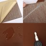 Adesivo Revestimento em Couro Sintético Marrom Claro 50x137cm - 3