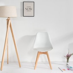 CONJUNTO 6 CADEIRAS SAARINEN BRANCA WOOD - 6
