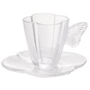 Ver imagem 2 de Kit 4 Xicaras C/pires 180ml e 4 Pratos Sobremesa Butterfly